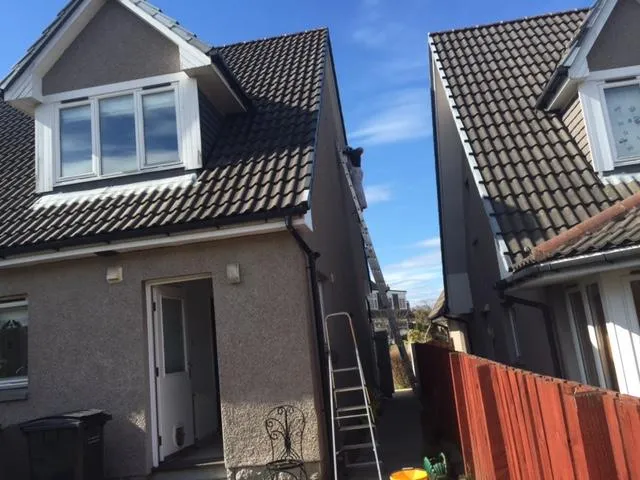 Exterior painting of a property near Edinburgh