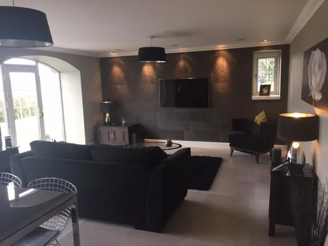 Freshly painted living room interior by GL Decorating